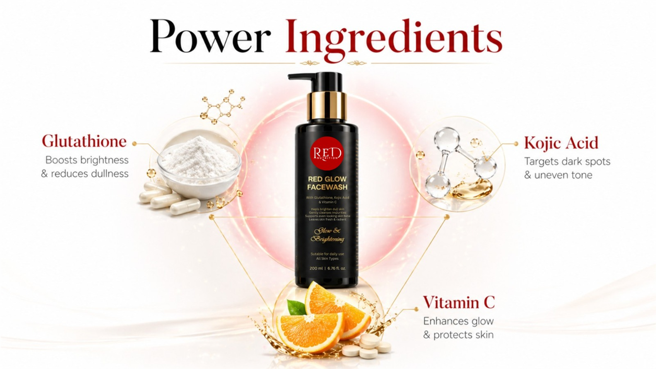 Red Glow Face Wash - Glow and Brightening (200 ml)