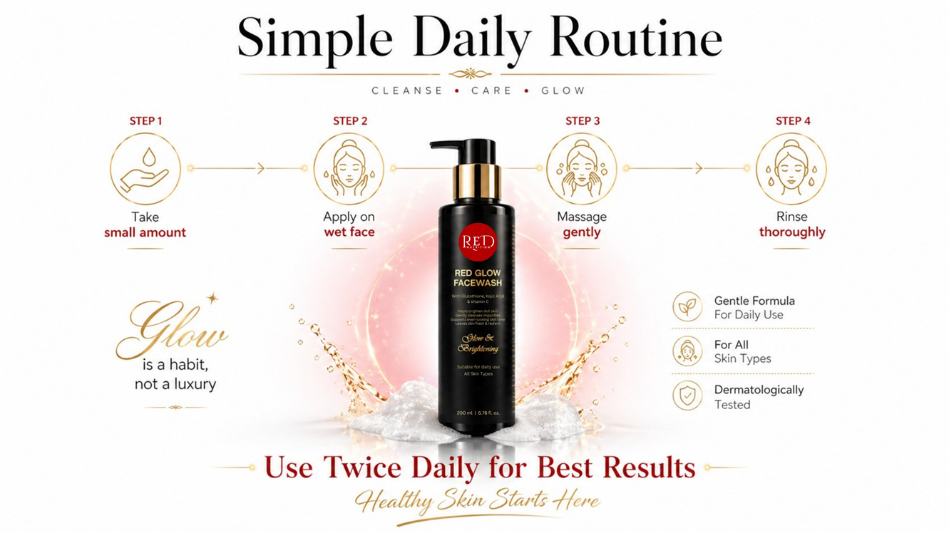 Red Glow Face Wash - Glow and Brightening (200 ml)